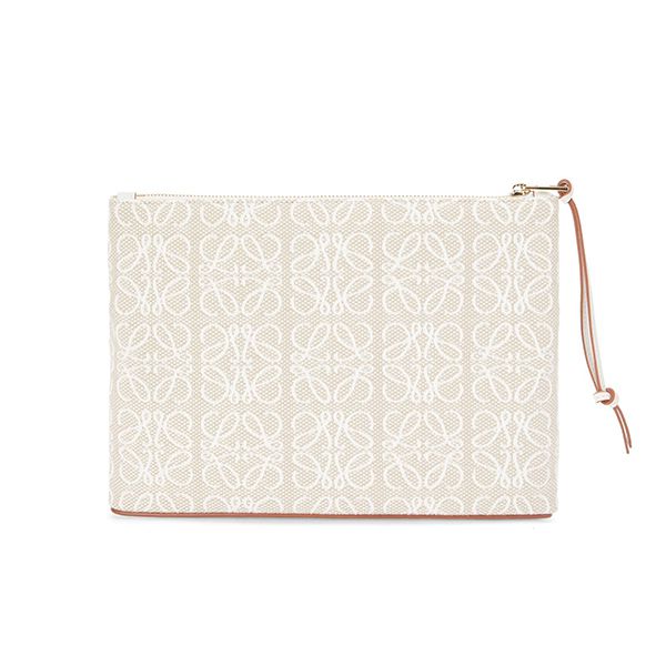 【ロエベ】新作◇アナグラムポーチ◇ジャカード コピー カーフ C730C63X15